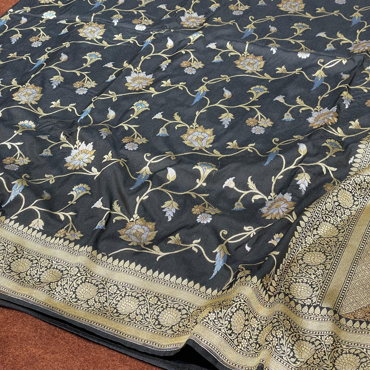 Katan Silk Sarees Sona Rupa Antique Zari Jangla Weave