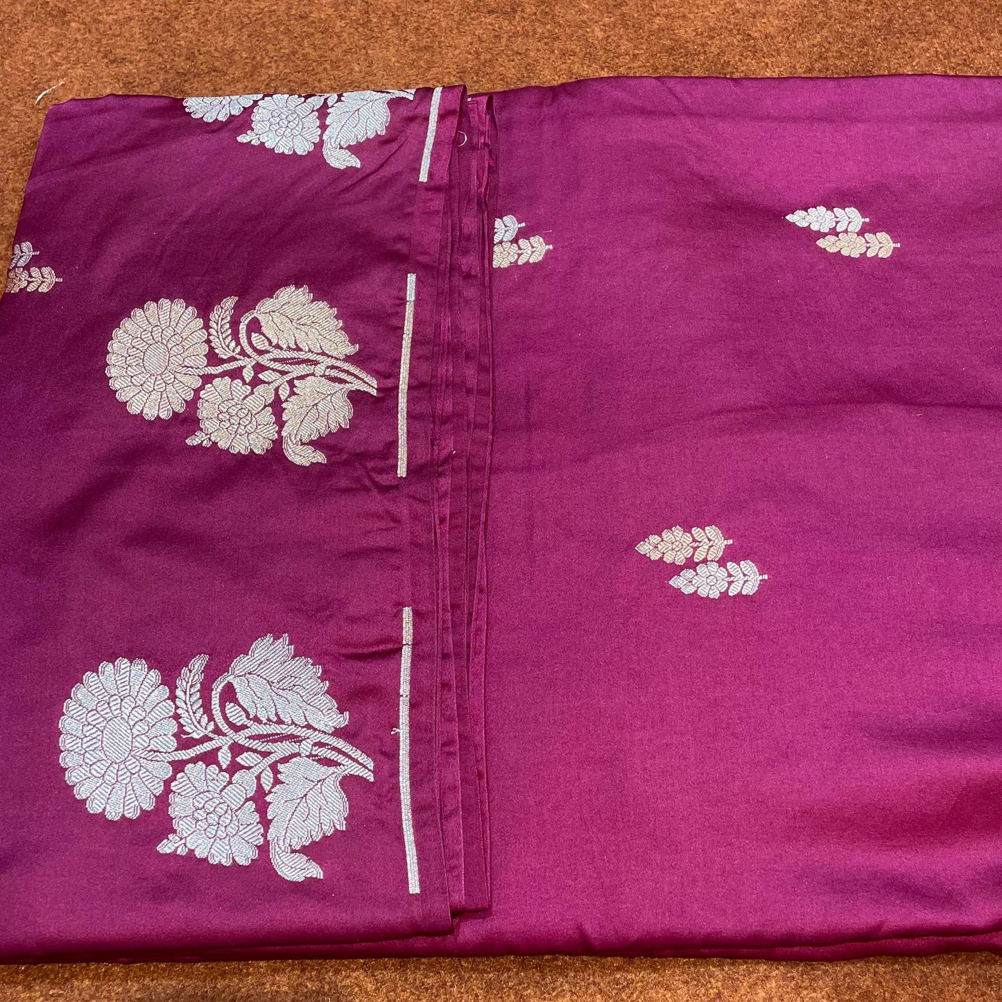 Banarasi Mashru Silk Row Mango Sona Rupa Buti Saree