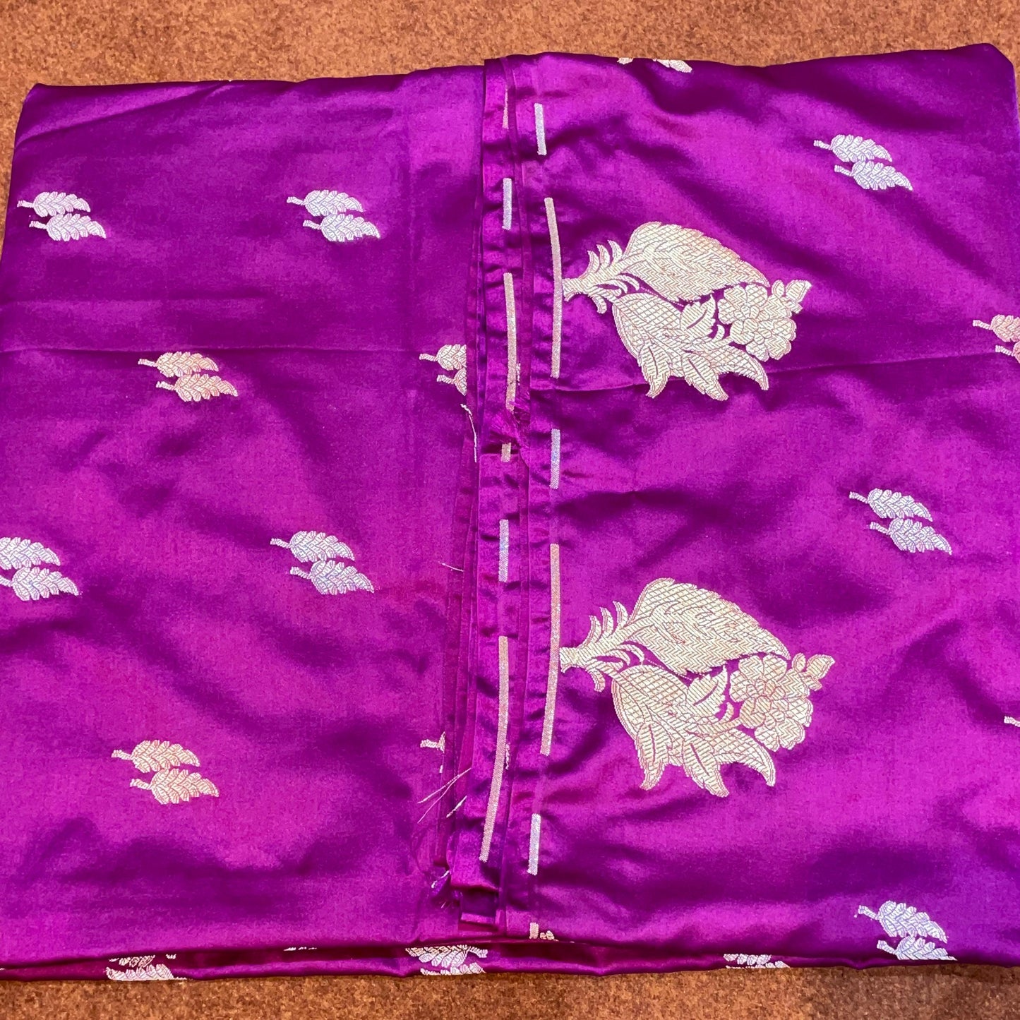Banarasi Mashru Silk Row Mango Sona Rupa Buti Saree