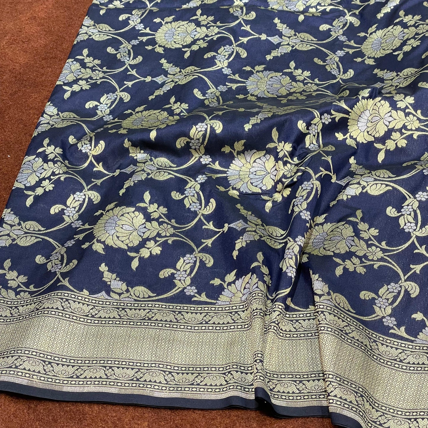 Katan Silk Sarees Sona Rupa Jangla Weave Soft Zari