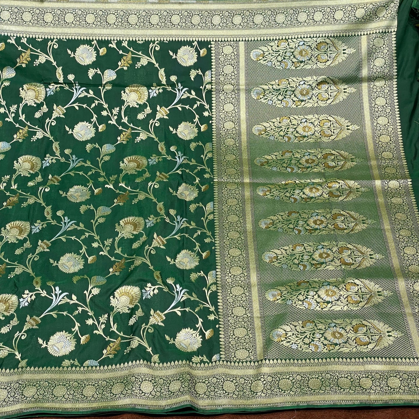 Katan Silk Sarees Sona Rupa Antique Zari Jangla Weave