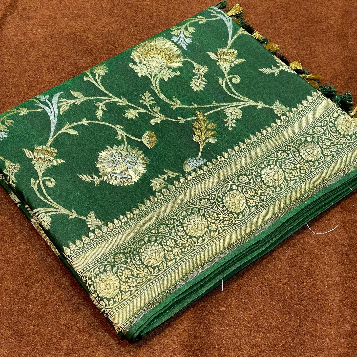 Katan Silk Sarees Sona Rupa Antique Zari Jangla Weave