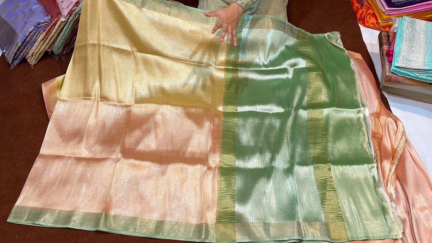 Pure Mashru Tissue Silk Saree