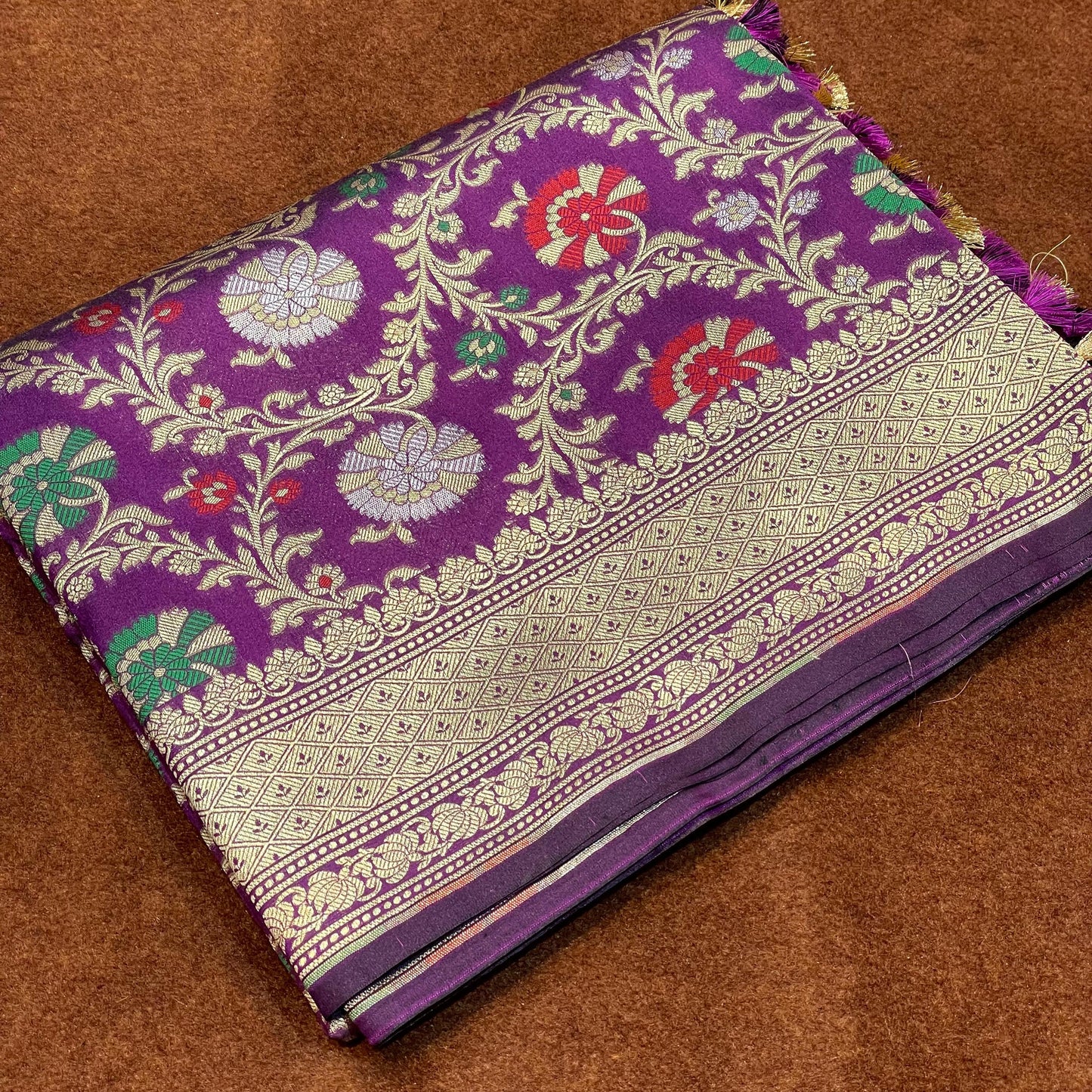 Katan Silk Saree Sona Rupa Zari Meena Jangla Weave