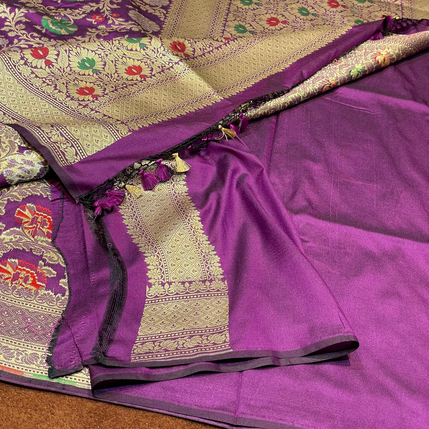Katan Silk Saree Sona Rupa Zari Meena Jangla Weave