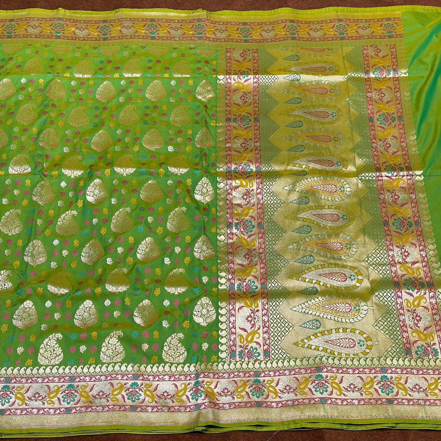 Katan Silk Sarees with scalop border