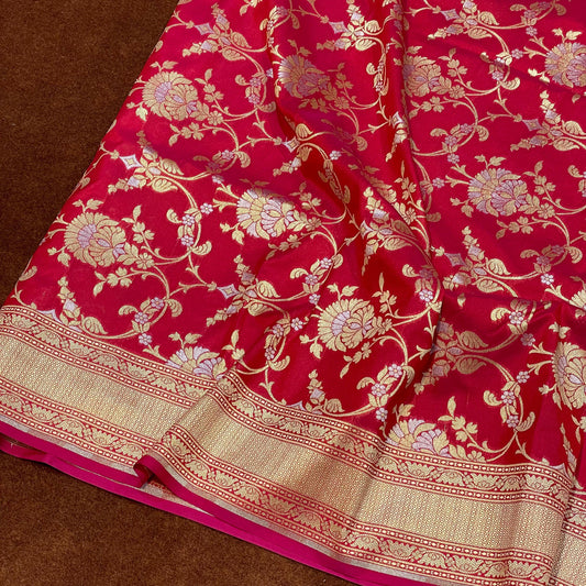 Katan Silk Sarees Sona Rupa Jangla Weave Soft Zari