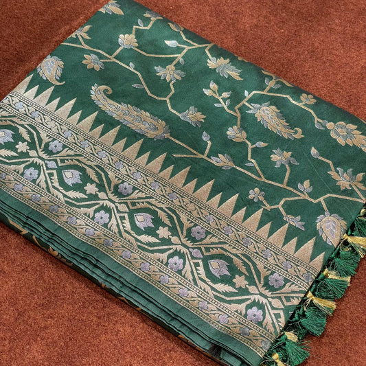 Katan Silk Sarees Uppada Jangla Sona Rupa Weave
