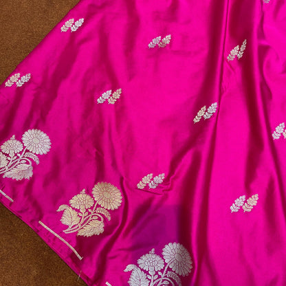 Banarasi Mashru Silk Row Mango Sona Rupa Buti Saree