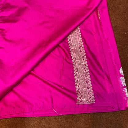 Banarasi Mashru Silk Row Mango Sona Rupa Buti Saree
