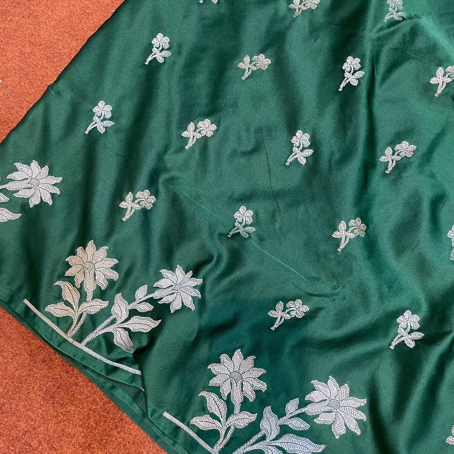 Banarasi Mashru Silk Row Mango Sona Rupa Buti Saree