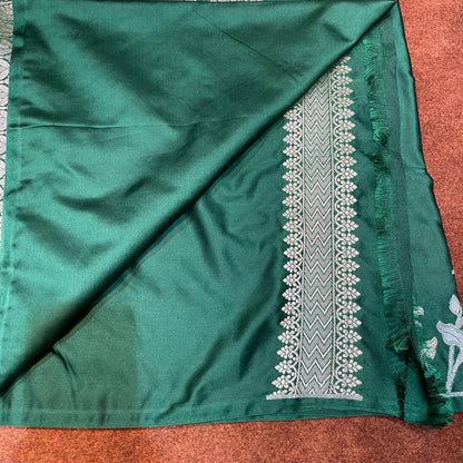 Banarasi Mashru Silk Row Mango Sona Rupa Buti Saree