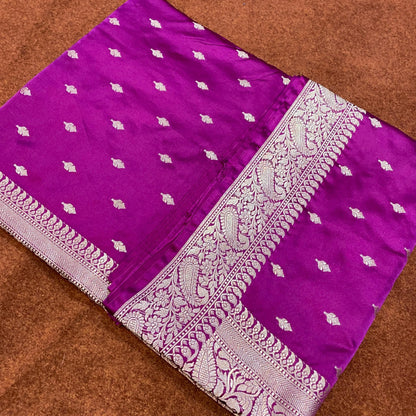Banarasi Mashru Silk Buti Weave Saree