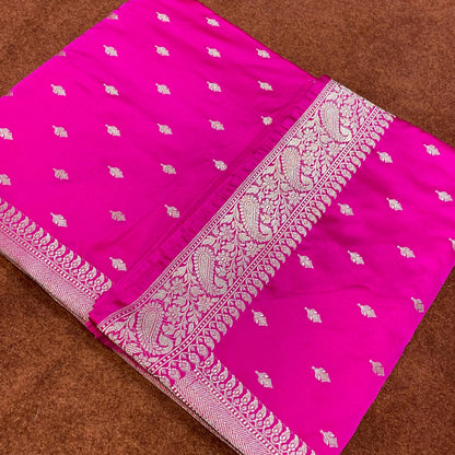 Banarasi Mashru Silk Buti Weave Saree