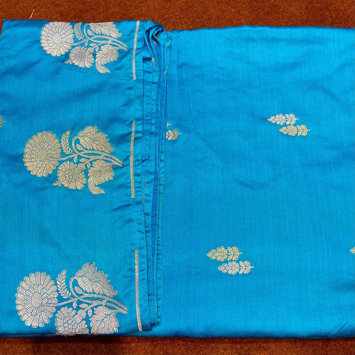 Banarasi Mashru Silk Row Mango Sona Rupa Buti Saree