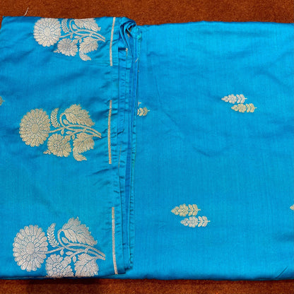 Banarasi Mashru Silk Row Mango Sona Rupa Buti Saree