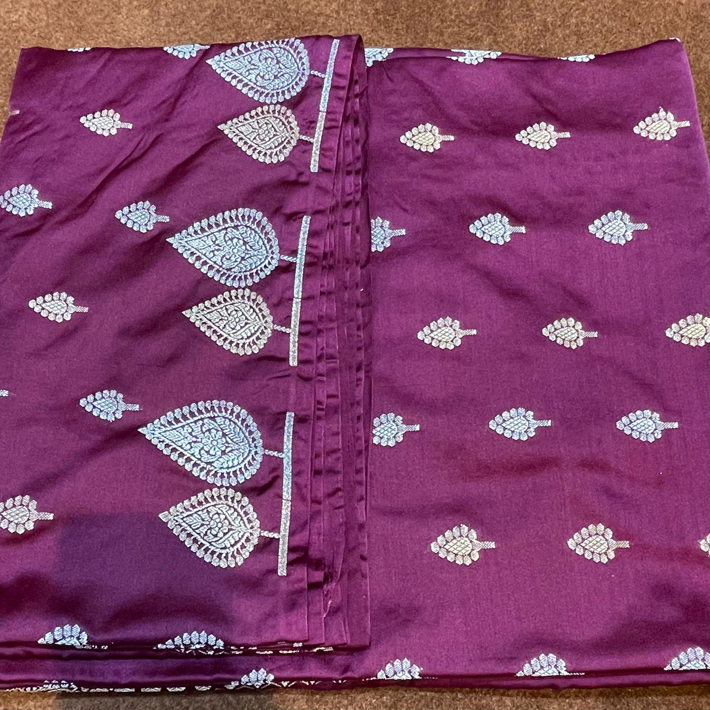 Banarasi Mashru Silk Row Mango Sona Rupa Buti Saree