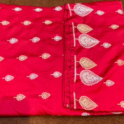 Banarasi Mashru Silk Row Mango Sona Rupa Buti Saree