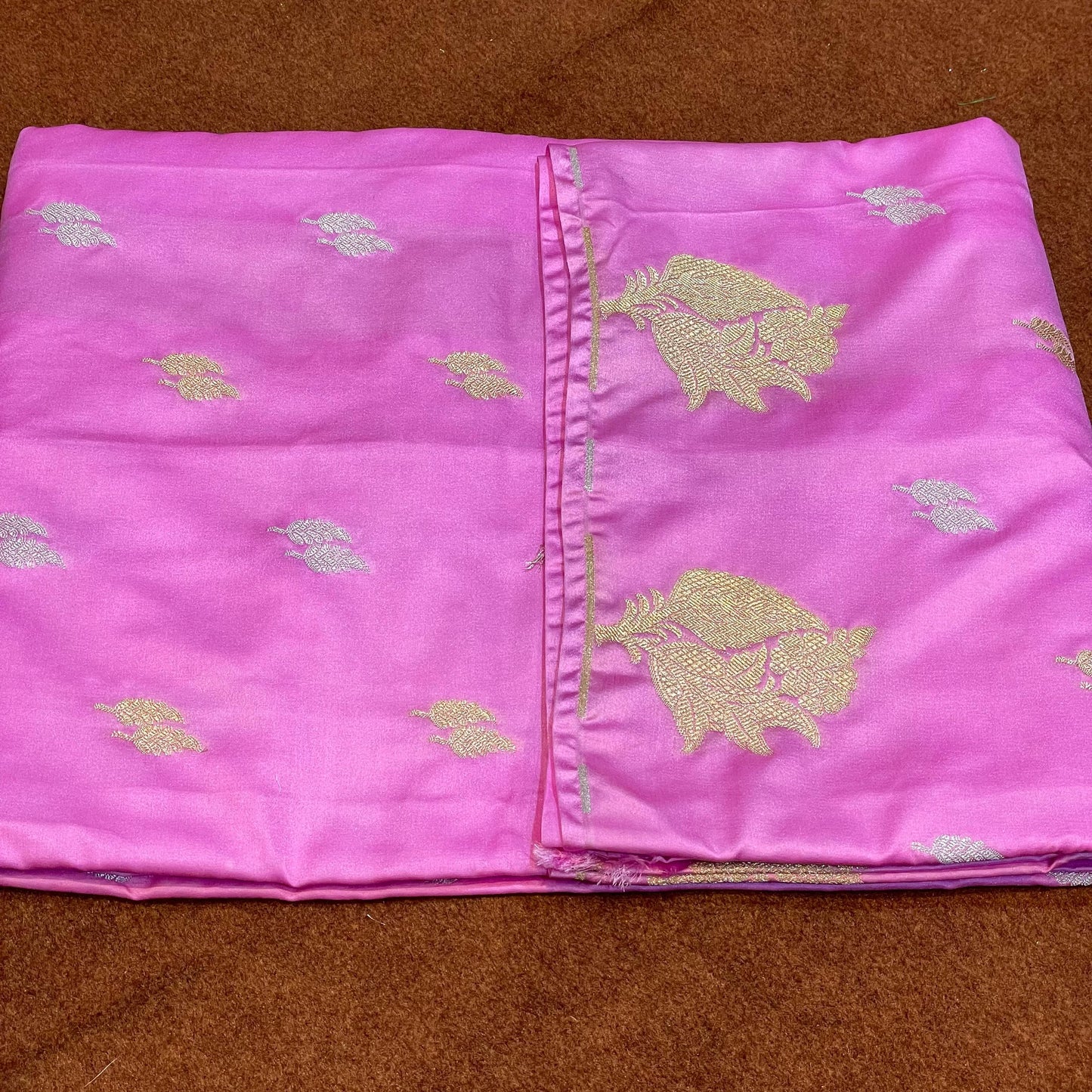 Banarasi Mashru Silk Row Mango Sona Rupa Buti Saree