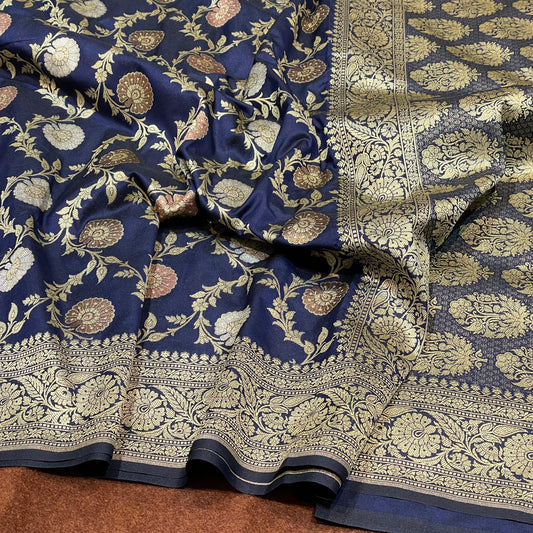 Katan Silk Sarees Sona Rupa Antique Copper Zari Weave Jangla Weave