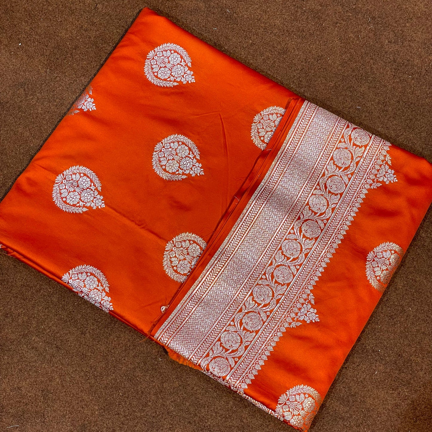 Mashru Silk Banarasi Saree Allover Water Gold Zari Weaving